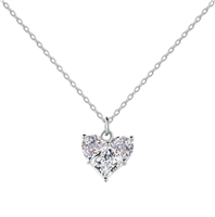 Collar Mujer in Plata Cubic Zirconia NFPWR01